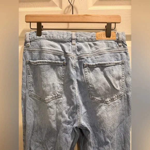 PacSun High Rise Bootcut Jeans Size 30 Stretch Light Wash Raw Hem - Picture 10 of 10